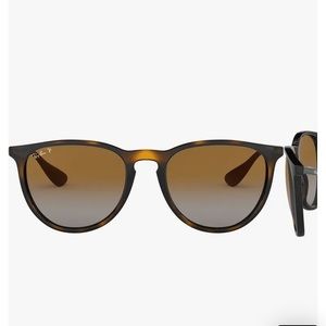 Ray- Ban Polarized Gradient Round Sunglasses